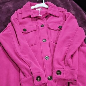 Vibrant Pink Utility Jacket